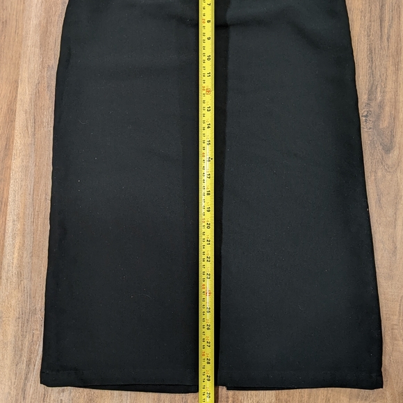 Black Midi Skirt with Front Slit Size XS/S - Picture 5 of 8
